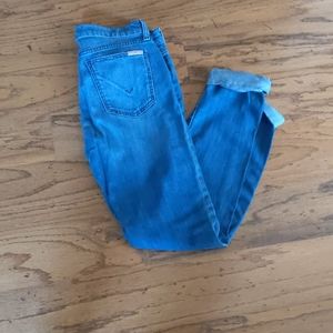 Hudson cropped boyfriend jeans